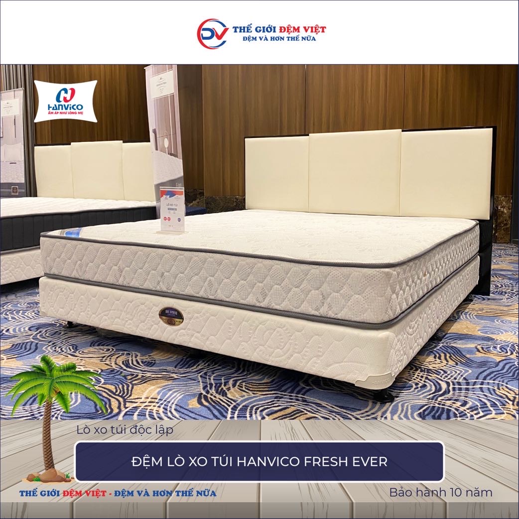 Đệm lò xo túi Hanvico Fresh Ever